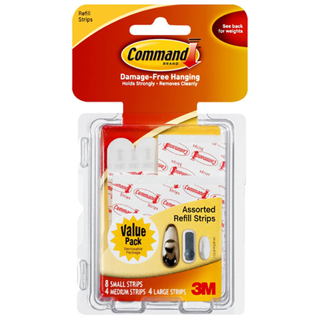 Command Clear Command Assorted Refill Strips 17200CLR-ES